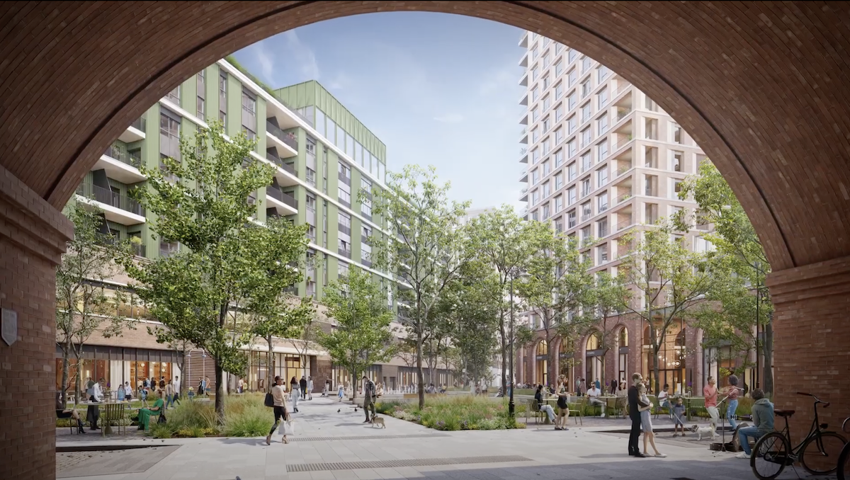 Landscaping milestone reveals next phase of Greystar's Pearl Yard Bermondsey